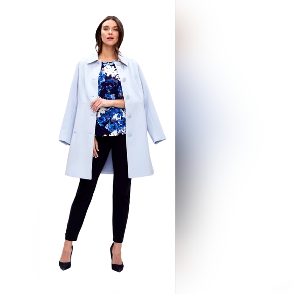 Laura Floral Print Top - Blue Pattern - Picture 4 of 4